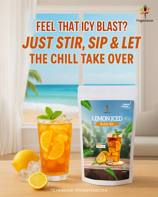 Instant Lemon Iced Tea Powder | Classic & Bold Flavour | Refreshing Ready-to-Mix Cold Drink | Perfect Summer Beverage