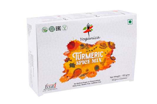 Turmeric Golden Mix 3-Flavour Wellness Pack | Original, Ginger & Cardamom | 50g x 3 (30 Cups)