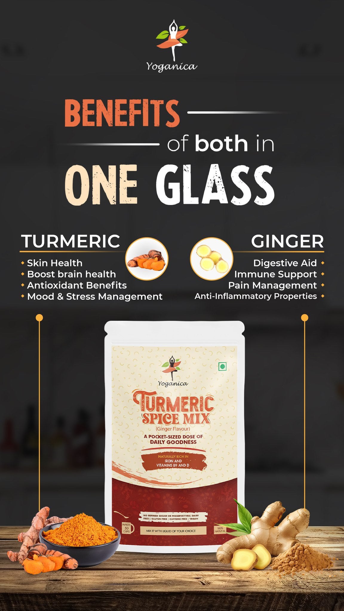 Turmeric Ginger Latte Mix – 150g