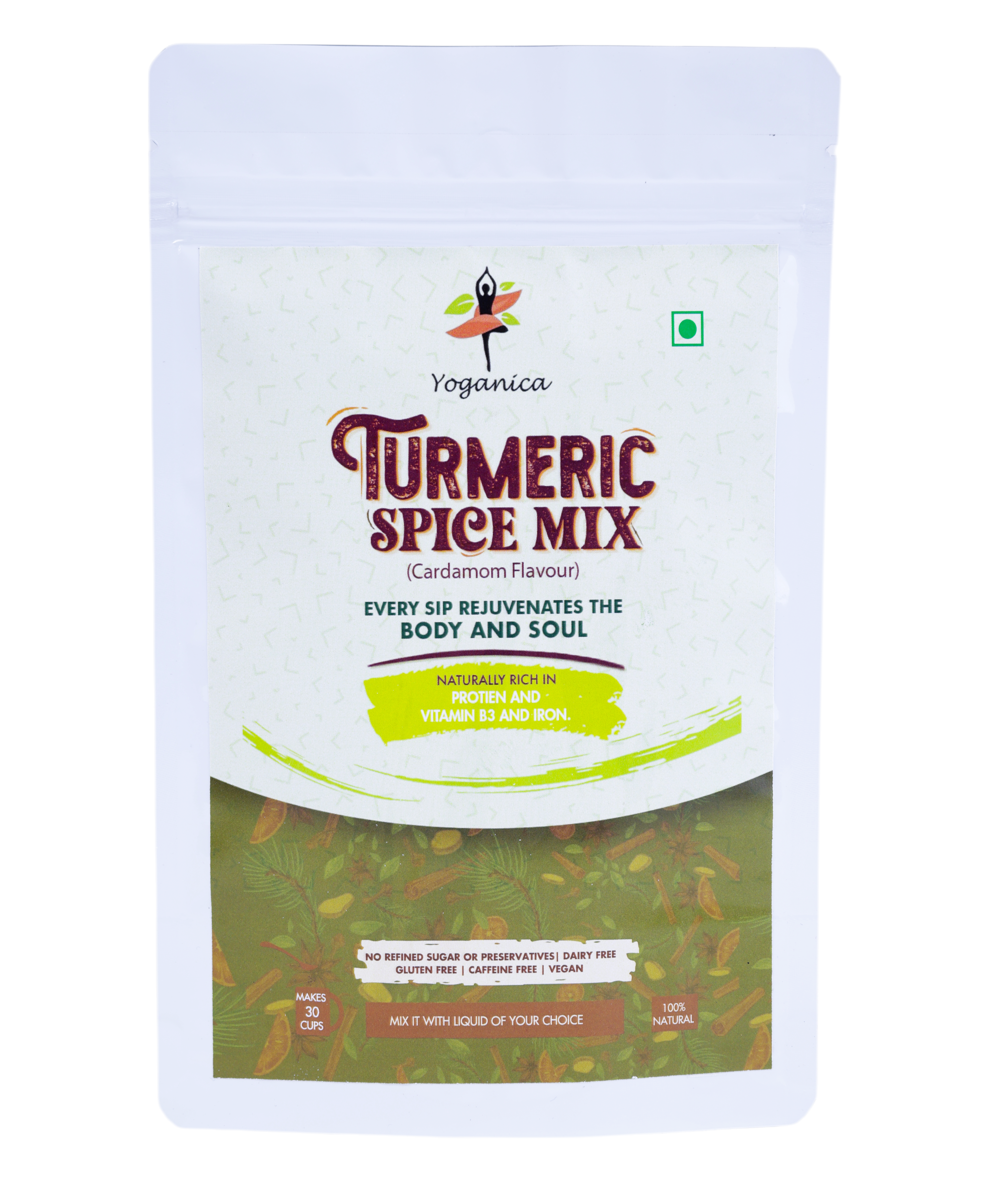 Instant Turmeric Cardamom Latte Mix – 150g
