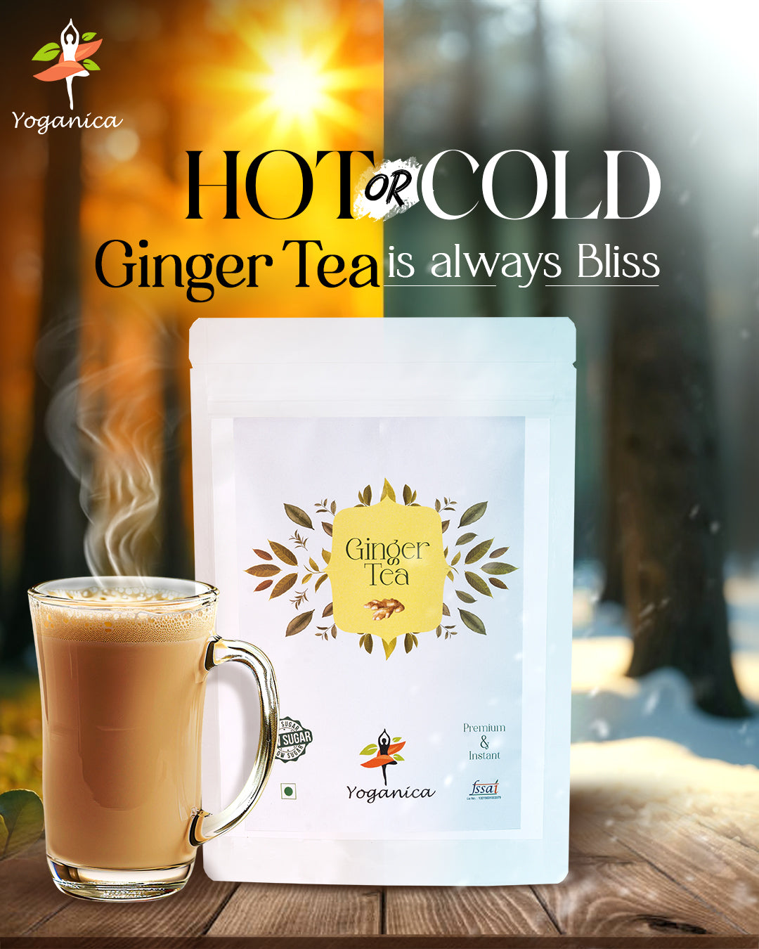 Instant Ginger Tea – Quick Comfort, Pure Spice, 250g
