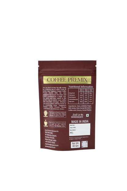 Instant Mocha Coffee Powder (60g x 3 Pack) | Rich Mocha Flavour | Café-Style Instant Coffee for Hot & Cold Brew | Ready in Seconds