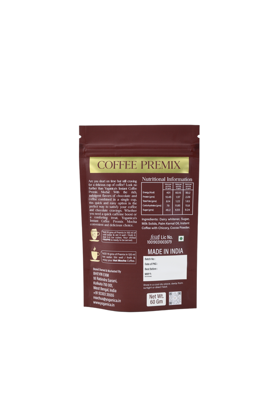 Instant Mocha Coffee Powder (60g x 3 Pack) | Rich Mocha Flavour | Café-Style Instant Coffee for Hot & Cold Brew | Ready in Seconds