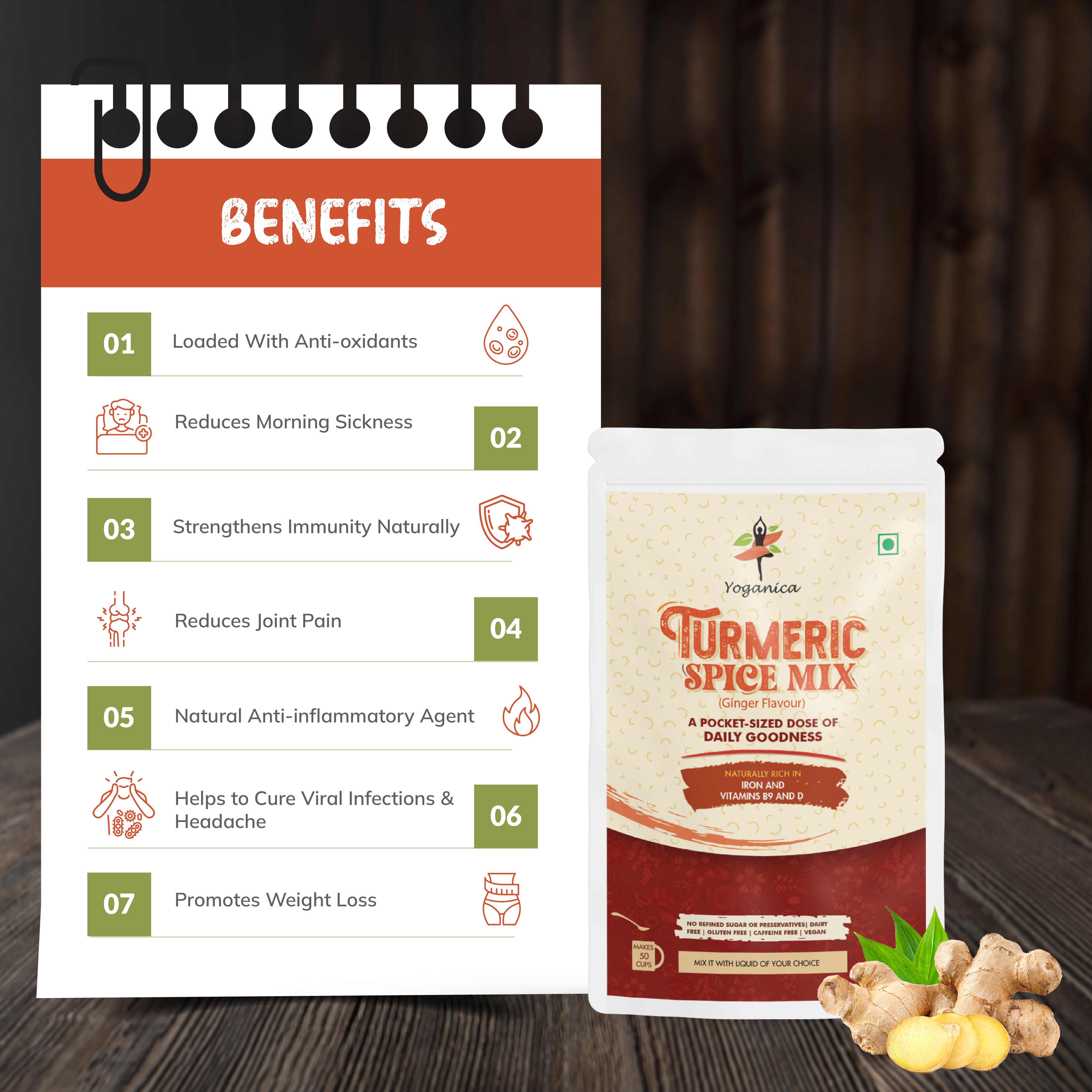 Turmeric Ginger Latte Mix – 150g