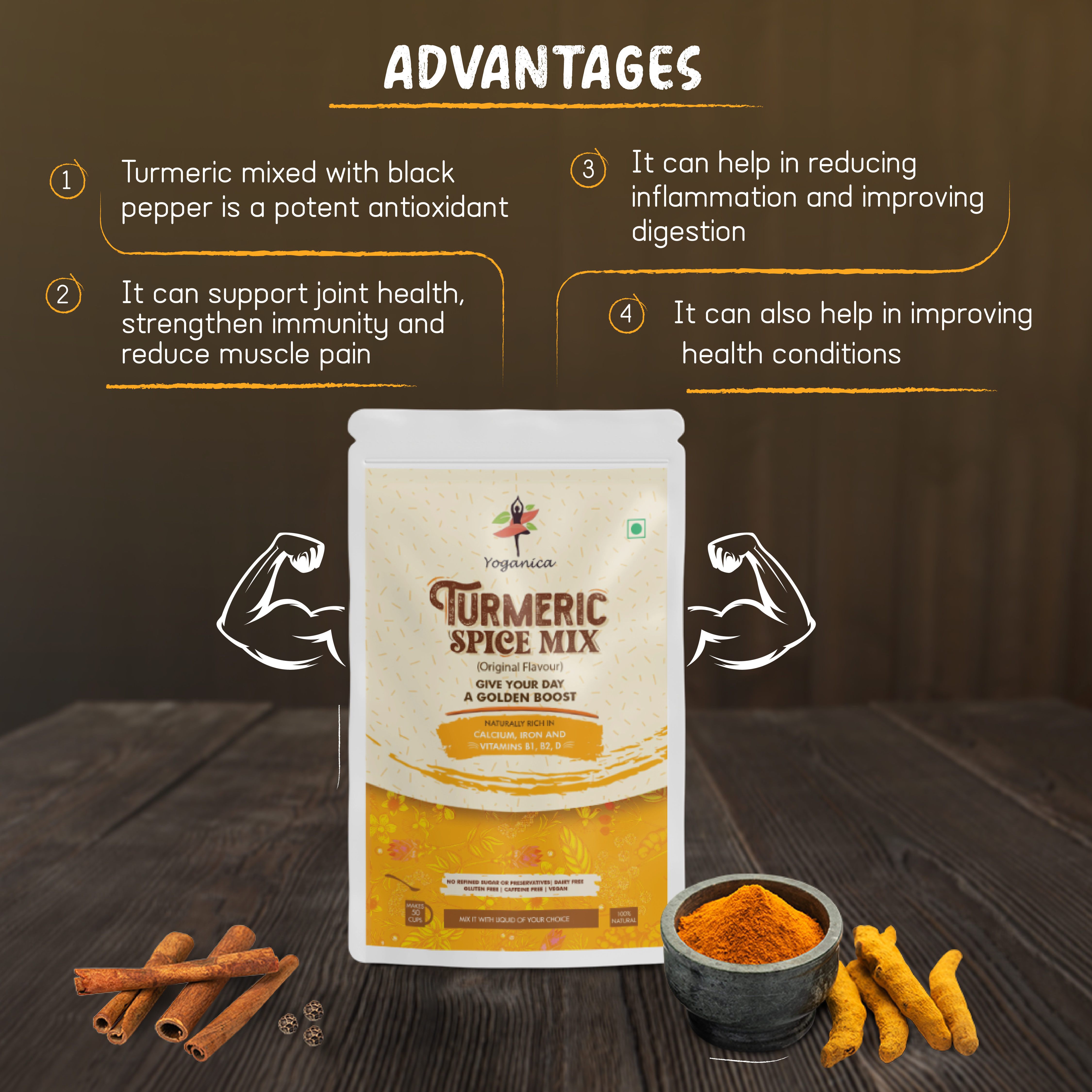 Instant Turmeric Latte Mix – 150g