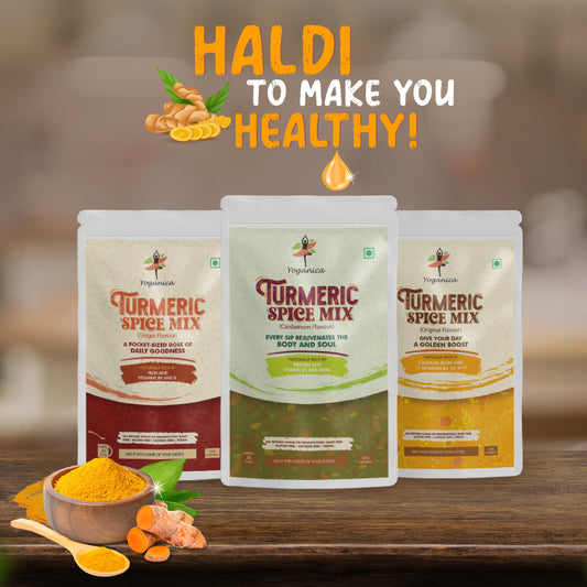 Turmeric Spice Mix Blends : 3 Flavors x 50g Each