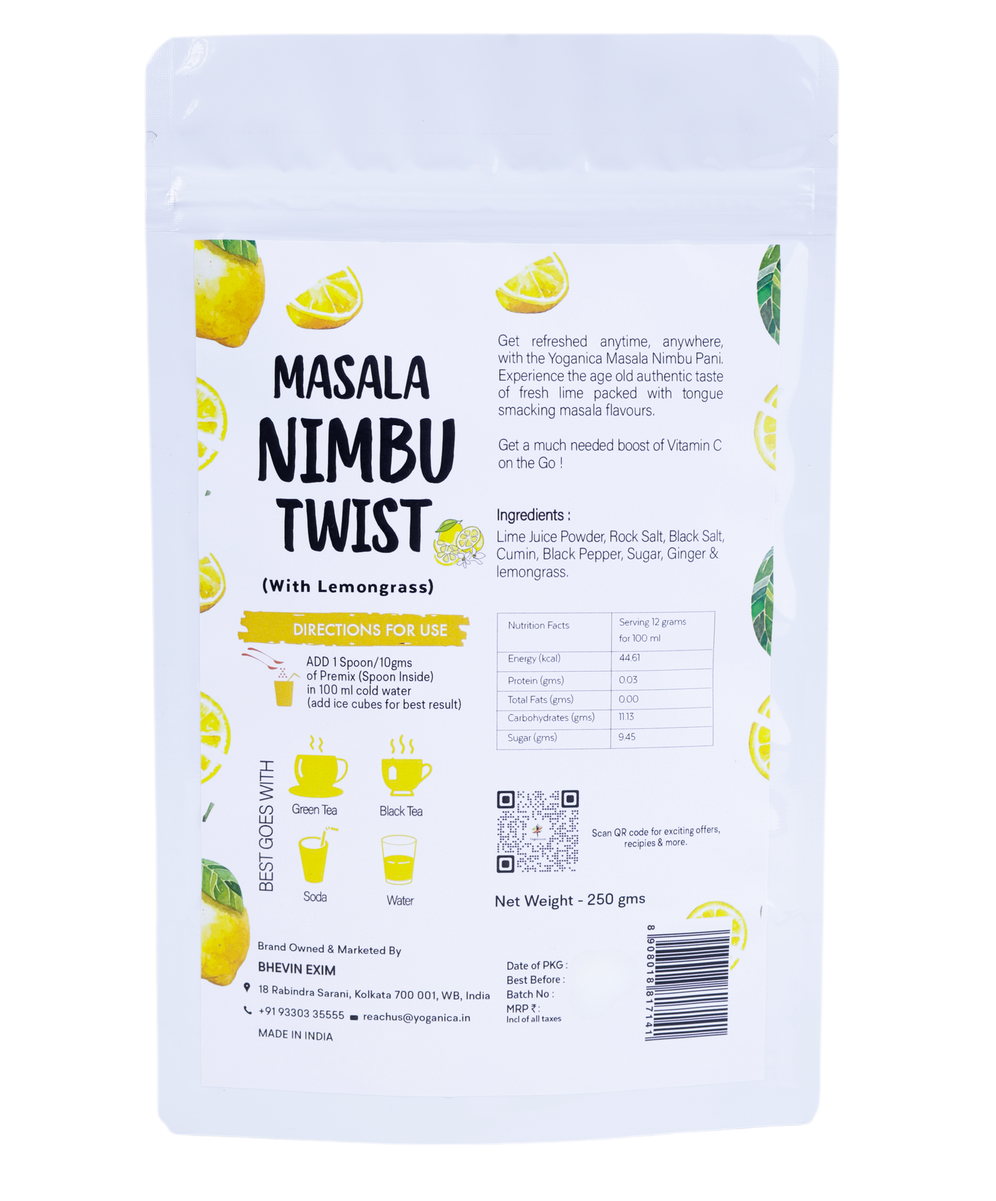 Masala Nimbu Twist– A Zesty Energy Booster
