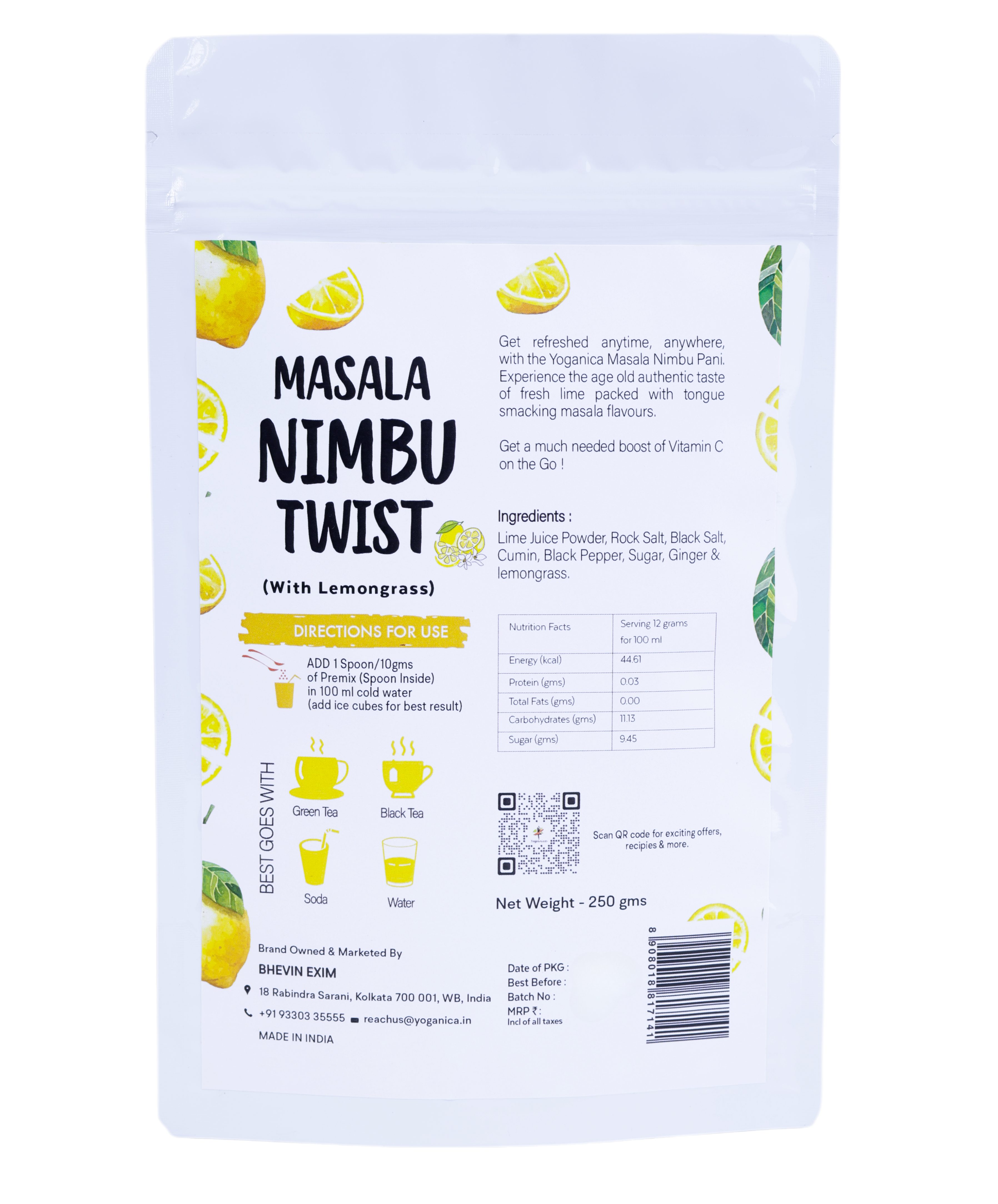 Masala Nimbu Twist Premix – 25 Cups